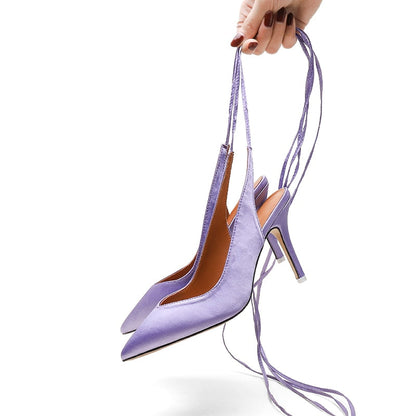 Spring  new style pointed toe high heel strap women's evening dress party shoes