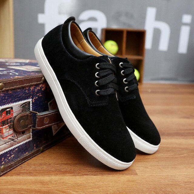 xiangtuibao Spring/Autumn New Men Shoes Fashion Sneakers Casual Luxury Shoes Men Cow Suede Lace-up Low-cut High Quality Plus Size 38-49