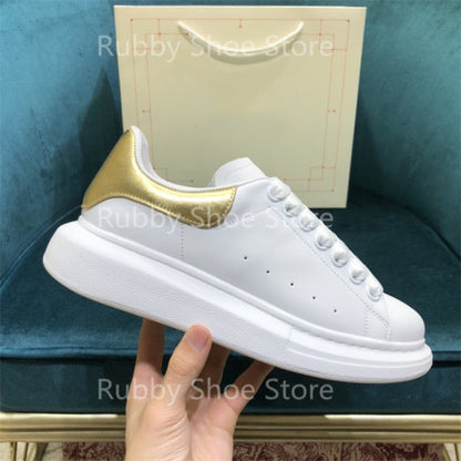 White Shoes Sneakers Designer Brand Luxury Women Platform Mcqueen Couple Shoes  for Men Chaussure Femme Zapatos De Mujer RB5