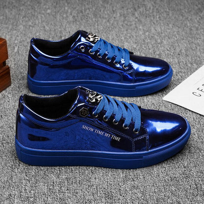 xiangtuibao   Men's high quality sports shoes Sequin leather fashion shoes  new men's comfortable light casual shoes designer sports shoes