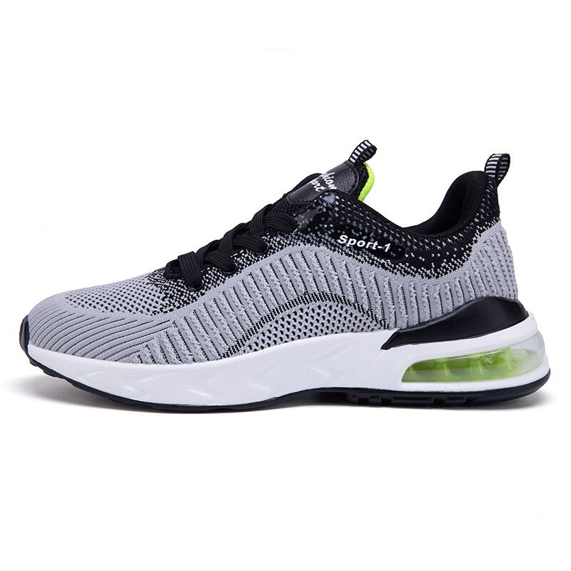 Spring New Men Running Shoes Shoes Breathable Men's Sneakers Athletic Sport Shoes Air Cushion Lace-Up Male Jogging Footwear