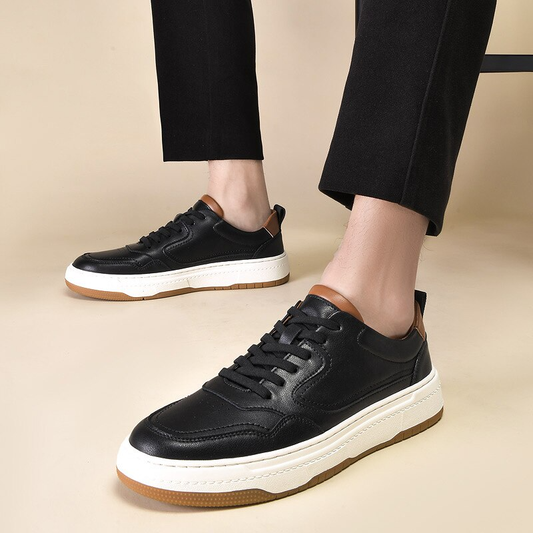 xiangtuibao Luxury Suede Leather Men's Sneakers Denim Lace Up Mens Casual Shoes Outdoor Canvas Shoes Male Handmade Leisure Shoes For Man