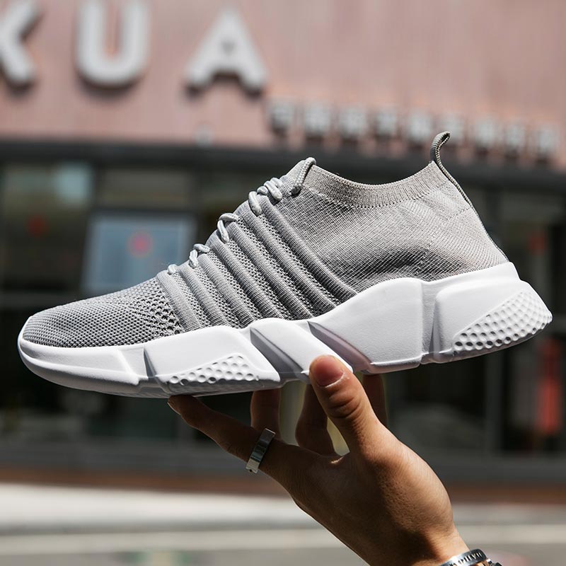 Plus Size Summer Lightweight Men's Sneakers Socks Women Sport Shoes for Man Running Shoes Men Sneakers Sports for Men GMD-0857