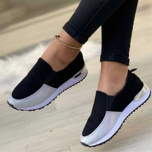 Rimocy Women's Sports Shoes Autumn  Comfortable Breathable Sneakers Woman Stretch Fabric Non-slip Running Shoes Plus Size 43