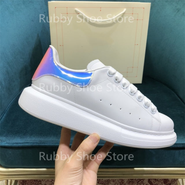 White Shoes Sneakers Designer Brand Luxury Women Platform Mcqueen Couple Shoes  for Men Chaussure Femme Zapatos De Mujer RB5