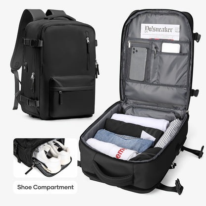 Large Capacity Multi-Functional Travel Backpack - Adjustable Strap, Laptop Compartment, Water-Resistant Nylon Material - Ideal for Unisex Fashion Business Trip, Vacation, Holiday, Student, and Short-Trip Rucksack