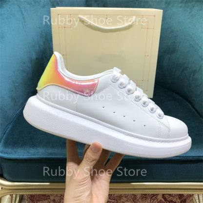 White Shoes Sneakers Designer Brand Luxury Women Platform Mcqueen Couple Shoes  for Men Chaussure Femme Zapatos De Mujer RB5