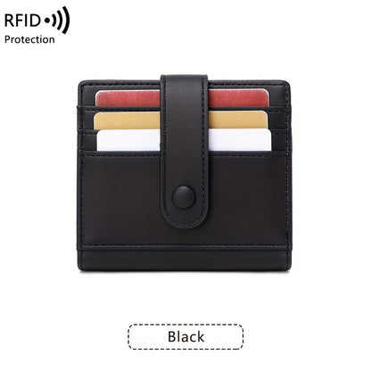 RFID-Safe, Lightweight Women's Wallet by CHARM INFINITE - Water-Resistant, Multi-Card Holder for Daily Commute, Snap Closure