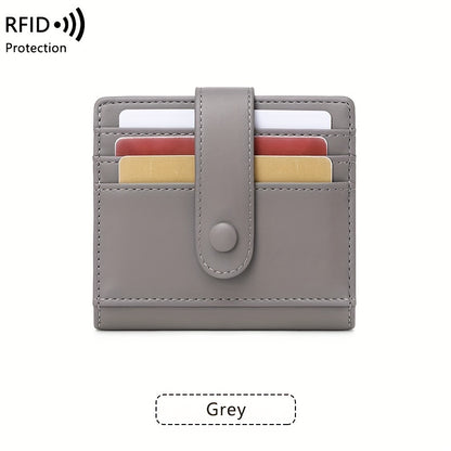 RFID-Safe, Lightweight Women's Wallet by CHARM INFINITE - Water-Resistant, Multi-Card Holder for Daily Commute, Snap Closure