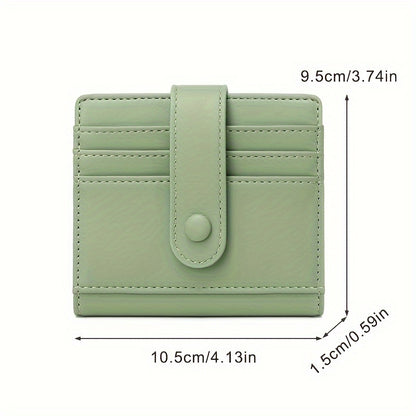 RFID-Safe, Lightweight Women's Wallet by CHARM INFINITE - Water-Resistant, Multi-Card Holder for Daily Commute, Snap Closure