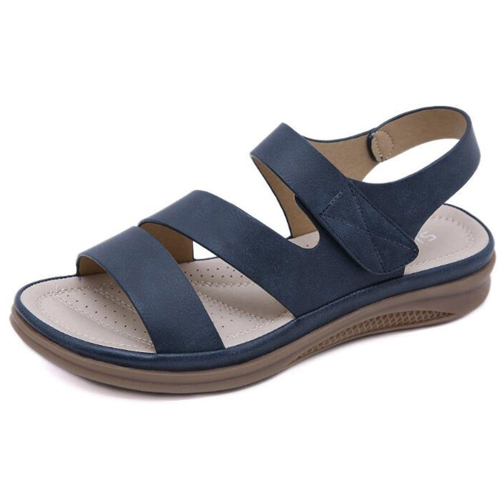 xiangtuibao Summer shoes women retro women's beach sandals round head slope comfortable lightweight sandals women's casual shoes hy710