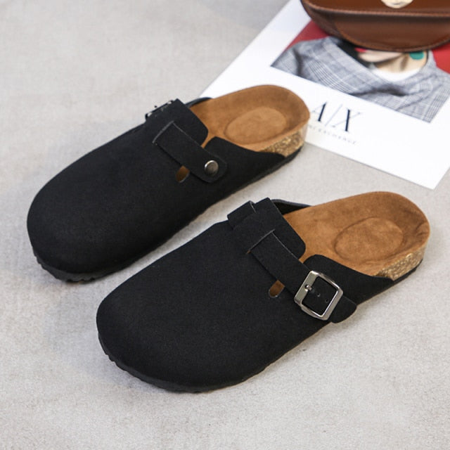 Summer Couple Slippers Woman Man Adult Cork Sandals Women Casual Beach Gladiator Flat Shoes Buckle Strap Size 35-44