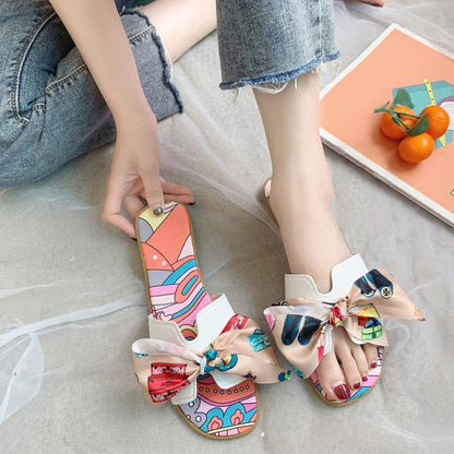 xiangtuibao   New PU Leather Slippers Women Shoes Fashion Brand Flat Sandals Casual Summer Flip Flops H-shaped Slides Ladies 34-43