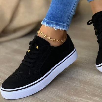 xiangtuibao  Women's Sneakers Lace Up Ladies Flat Shoes for Women  Autumn Vulcanized Shoes Comfort Fashion Woman Flats Shallow New