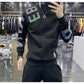 xiangtuibao colorful reflective spring and autumn new handsome vests men's casual fashion letter base shirt