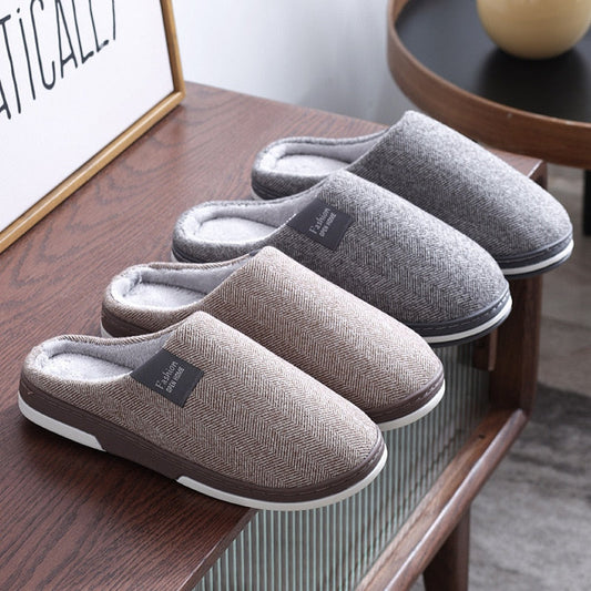 xiangtuibao   New Autumn And Winter Male And Female  Cotton Slippers Home Indoor Male Cotton Slippers Warm And Comfortable Slippers Women