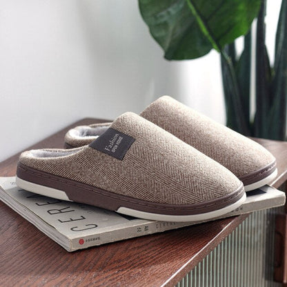 xiangtuibao   New Autumn And Winter Male And Female  Cotton Slippers Home Indoor Male Cotton Slippers Warm And Comfortable Slippers Women