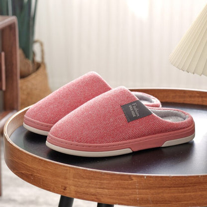 xiangtuibao   New Autumn And Winter Male And Female  Cotton Slippers Home Indoor Male Cotton Slippers Warm And Comfortable Slippers Women