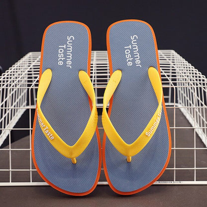 PROWOW flip flops men's outer wear black flip-flops slippers non-slip bathroom bathing beach splint Japanese tide summer sandals