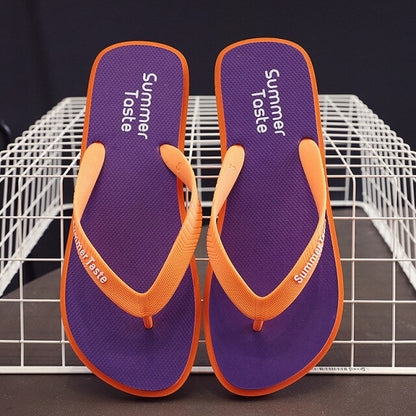 PROWOW flip flops men's outer wear black flip-flops slippers non-slip bathroom bathing beach splint Japanese tide summer sandals