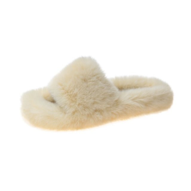 Women shoes Woman Slippers New Winter Fashion Shoes For Women Platform Slippers Faux Fur Warm Shoes Female Slides Variety colors