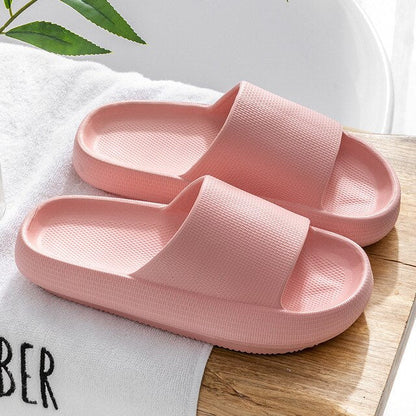 Unisex Thick Platform Slippers Summer Beach Eva Soft Sole Slide Sandals Leisure Quick-drying Indoor Bathroom Anti-slip Shoes