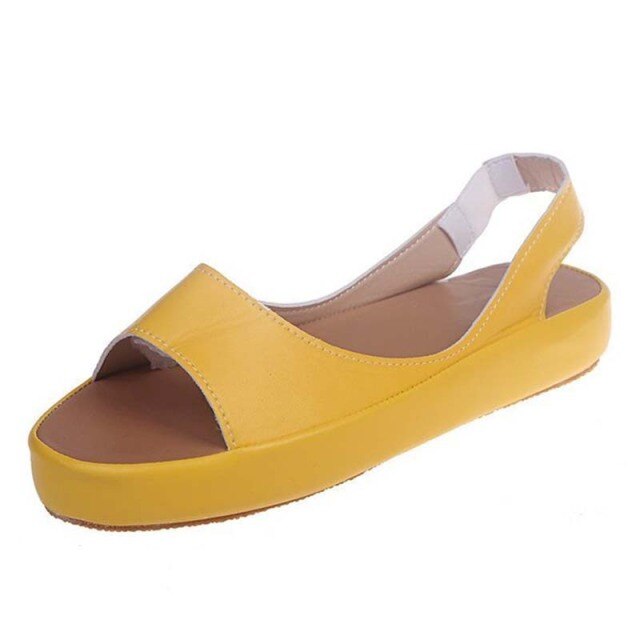 Woman Sandals Fashion Comfortable Sandals Women Summer Fashion Low Heel Retro Peep Toe Ladise shoes Vintage Plus Size 35-43
