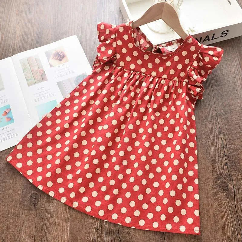 Bear Leader Girl Dresses Summer New Girls Dress Flowers Print Dress Casual Girls Flying Sleeve Dress Baby Kids Clothing Vestidos LJ200923