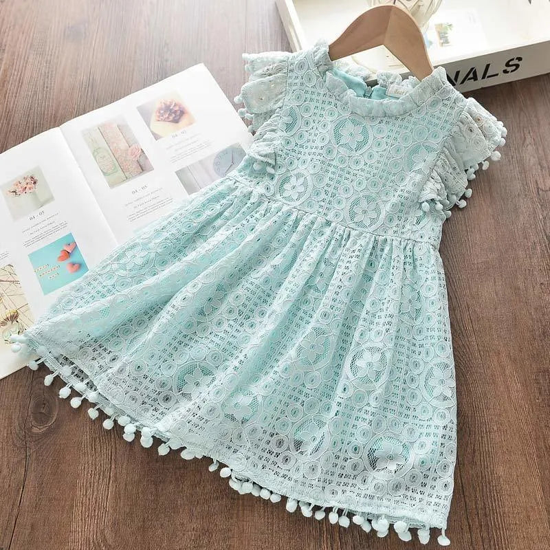 Bear Leader Girl Dresses Summer New Girls Dress Flowers Print Dress Casual Girls Flying Sleeve Dress Baby Kids Clothing Vestidos LJ200923