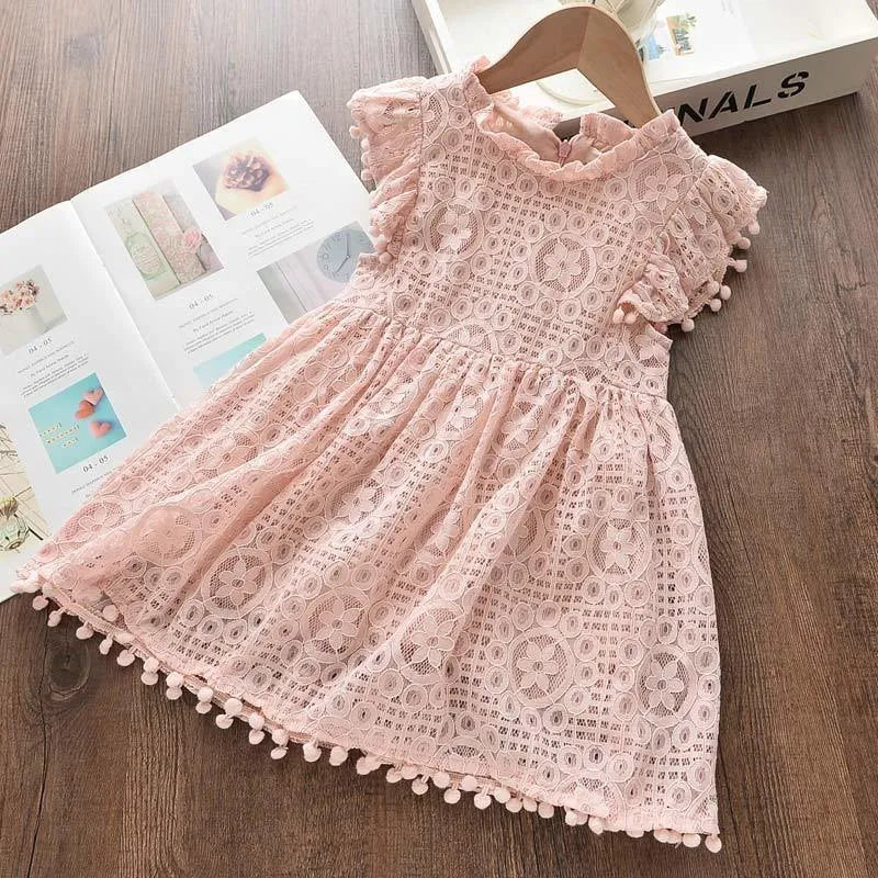 Bear Leader Girl Dresses Summer New Girls Dress Flowers Print Dress Casual Girls Flying Sleeve Dress Baby Kids Clothing Vestidos LJ200923