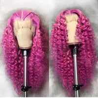 180% Pre-Plucked Natural Wave Glueless Curly Human Hair Wigs For Women Water Wave Glueless Wig Pre-Cut HD Synthetic Lace Wig