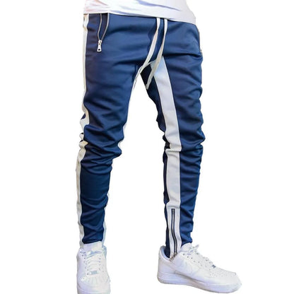 Men Black Casual Track Pants Fashion Hip Hop Fitness Streetwear Trousers Striped Drawstring Joggers Sweatpants Pantalon Homme V200414