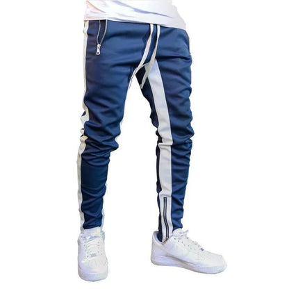 Men Black Casual Track Pants Fashion Hip Hop Fitness Streetwear Trousers Striped Drawstring Joggers Sweatpants Pantalon Homme V200414