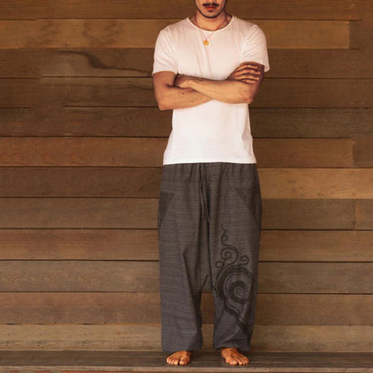 xiangtuibao - Men's Retro Tribal Harem Pants