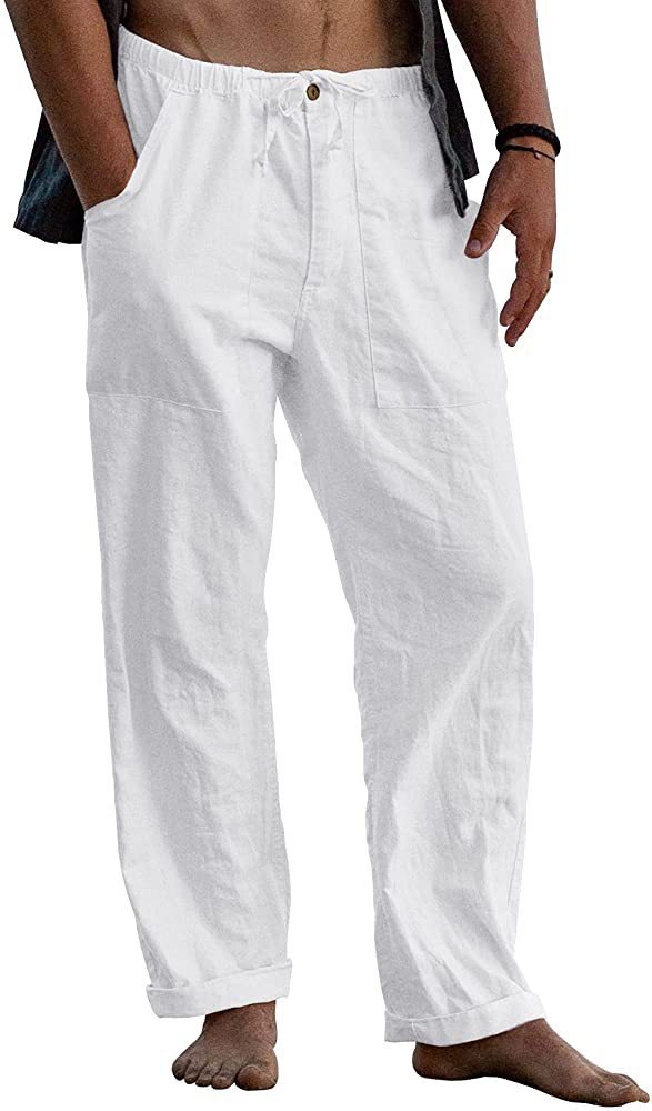 xiangtuibao - Men's Outdoor Cotton Linen Casual Pants