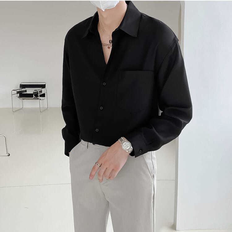 xiangtuibao - Button down Collar Shirt for Men