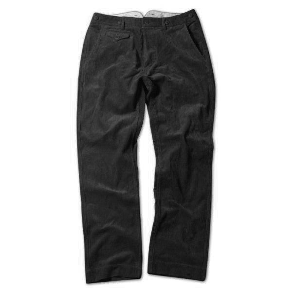 xiangtuibao - Men's Suspenders 1920s 12oz Corduroy Farmer Work Trousers Pants Black