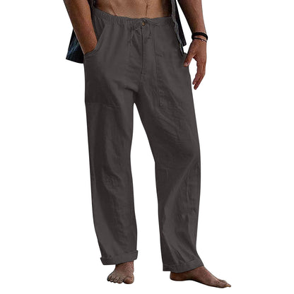 xiangtuibao - Men's Outdoor Cotton Linen Casual Pants