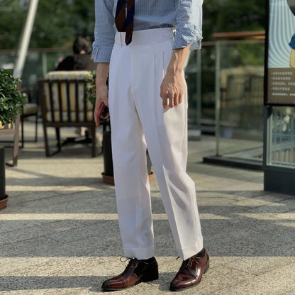 xiangtuibao -  Men's Spring Autumn New Solid Suit Pants Male Business Dress Pants Men Casual Office Long Trousers Costume Homme C44