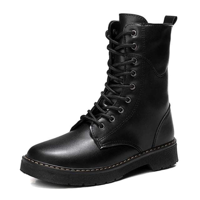 Ankle Boots Men  Spring&Autumn Fashion Casual Boots Male Punk Style Shoe Men Lace-up Casual Botas Motorcycle Unisex Boots