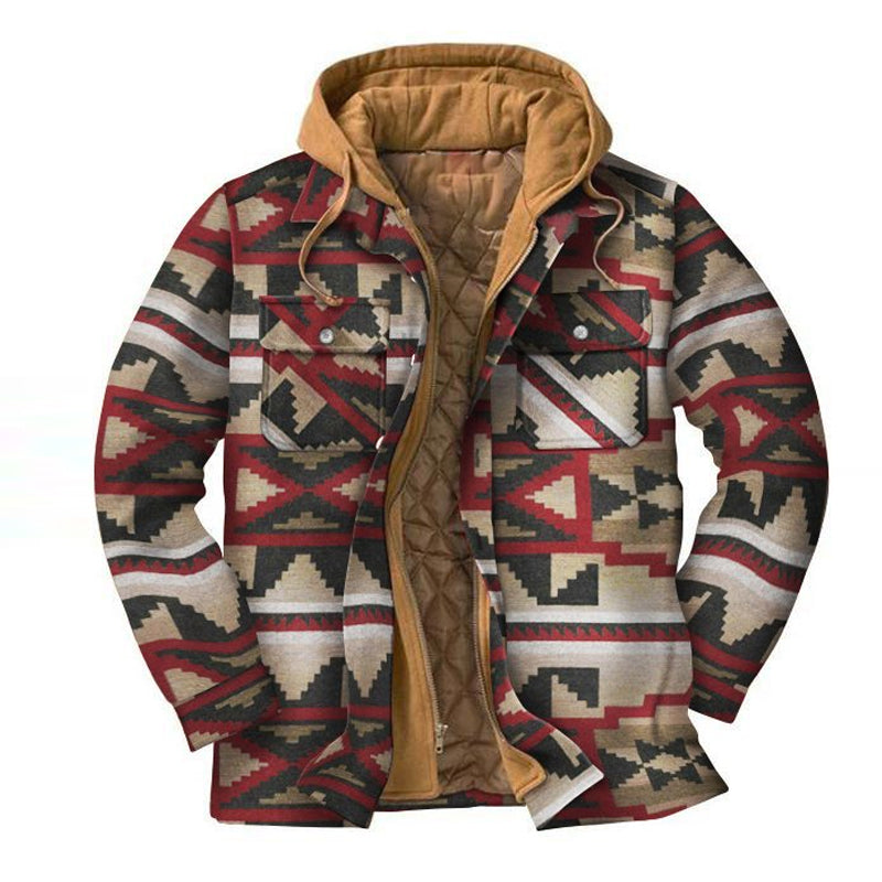 xiangtuibao - Mens Winter Plaid Thick Casual Jacket