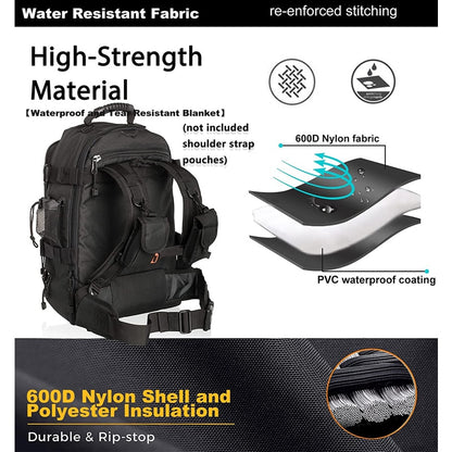 Extra Large 60 Liter Backpack for Men Women Outdoor Water Resistant Hiking Backpacks Travel Backpack Laptop Backpacks