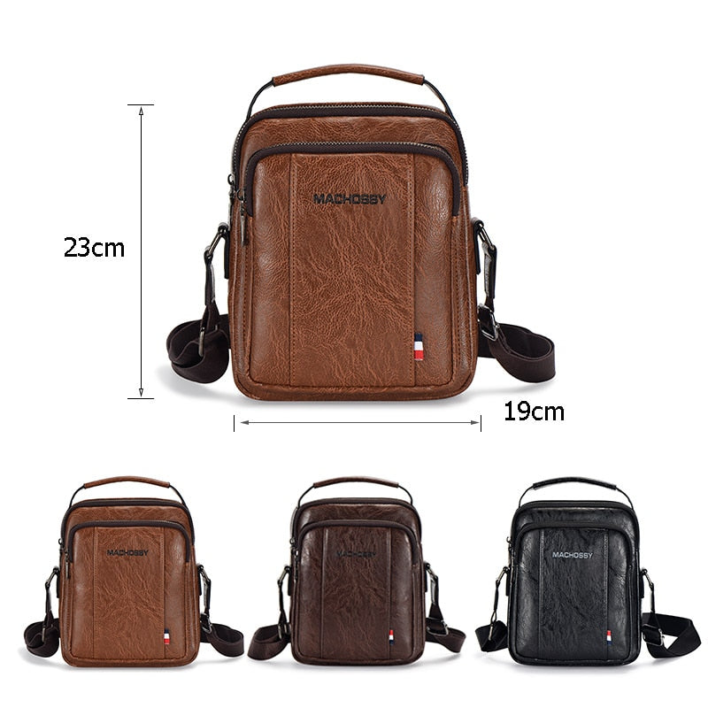 New Men&#39;s Bag PU Crossbody Bags for Men Messenger Bag Men New Designer Men&#39;s Shoulder Bags Male Handbags Top Handle bag