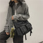 Japanese Harajuku Fashion bag Ladies Multi-pocket Large Capacity Punk Shoulder bag dark Women&#39;s Vintage Y2K School Messenger Bag