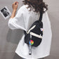 Women INS Fashion Shoulder Bag Messenger Bag Teenager School Crossbody Bags Canvas Cloth Chest Bag for Female Sport Travel Pack