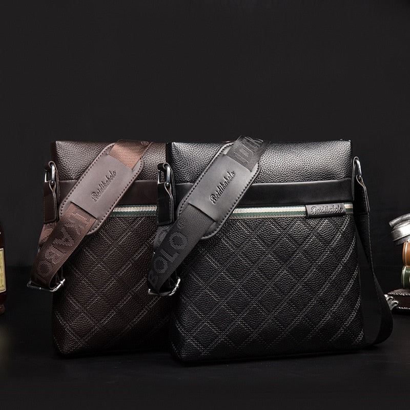 Peaker Vintage Men&#39;s Business Shoulder Bag Luxury Design Soft PU Leather Messenger Bag For Men Elegant Male Crossbody Bag