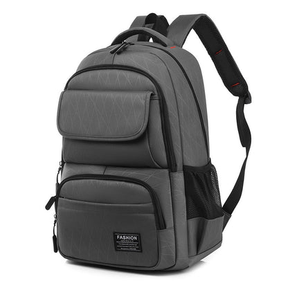 Large Capacity Fashion Solid Color Nylon Men&#39;S Backpack Travel Lightweight Shoulder Bag Boy Student School Bag