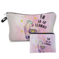 Jom Tokoy 2 PCS Printed Makeup Bag Cute Animal Pattern Cosmetic Bag Set for Women Combination Gift Organizer Bag