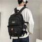 DCIMOR New Multi-pocket Waterproof Nylon Backpack Large Capacity Solid Color Women Schoolbag Men Insert Buckle Laptop Backpacks
