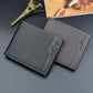 Casual Men&#39;s Wallets Leather Solid Luxury Wallet Men Pu Leather Slim Bifold Short Purses Credit Card Holder Business Male Purse